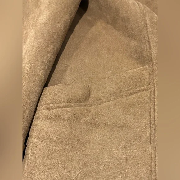 Avec Les Filles Faux Shearling Coat Brown size Large - Picture 14 of 16